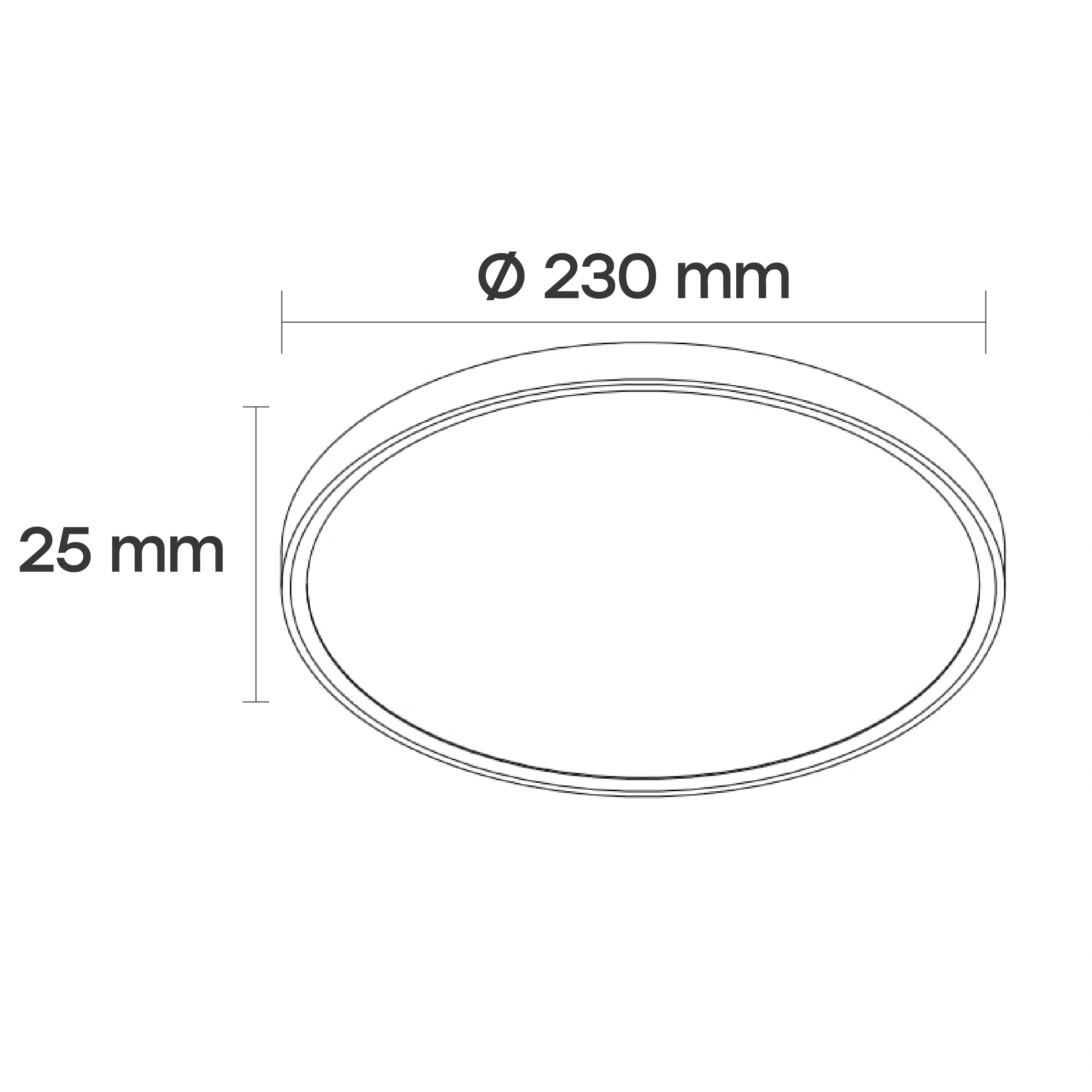 LED Ūdensizturīgs gaismeklis 18W, 3CCT, 2160Lm, IP44, Ø 230 x 25 mm